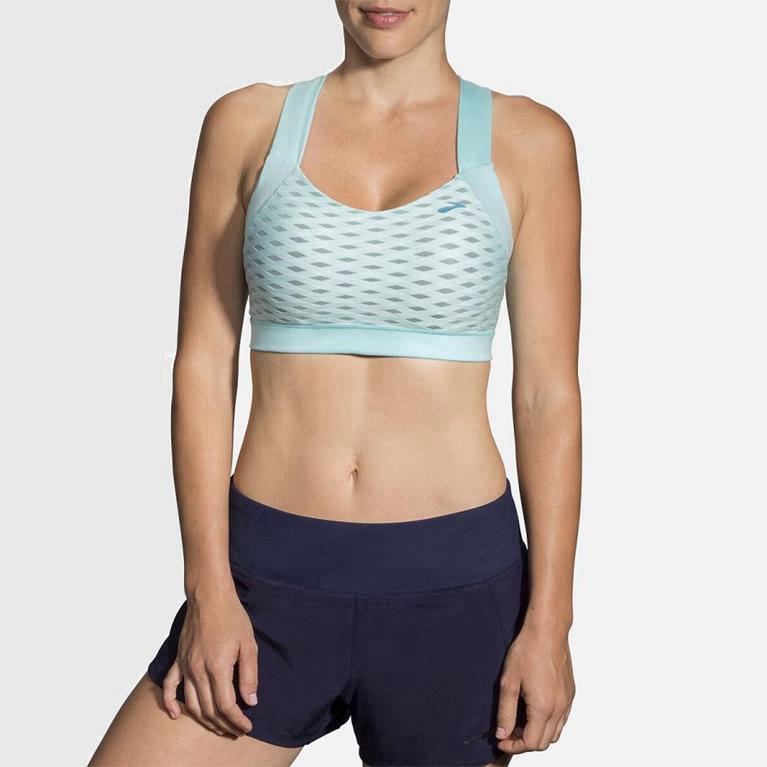 Brooks Uplift Crossback Womens Running Bra - Blue - Philippines (764039HDO)